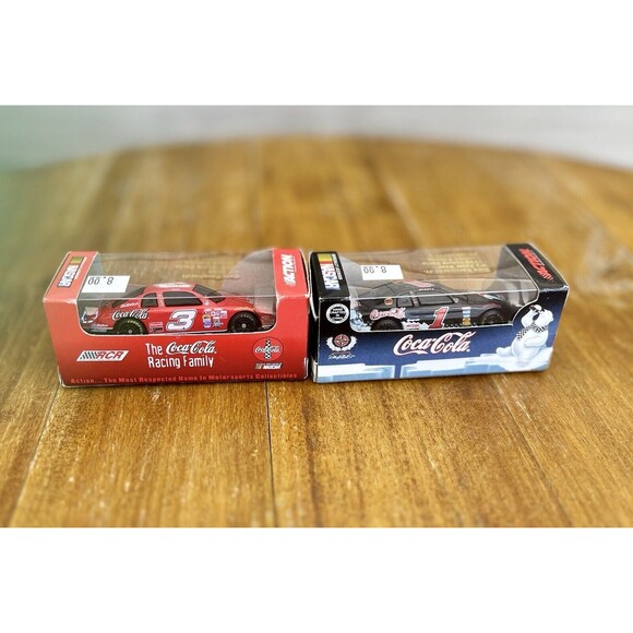 Dale Earnhardt #3 & Dale Jr #1 Numbered Limited Collectible NASCAR Cars 1:64 Red - Picture 2 of 7